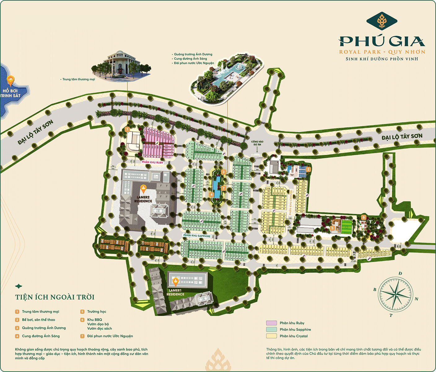 Bản đồ tiện ích Phú Gia Royal Park